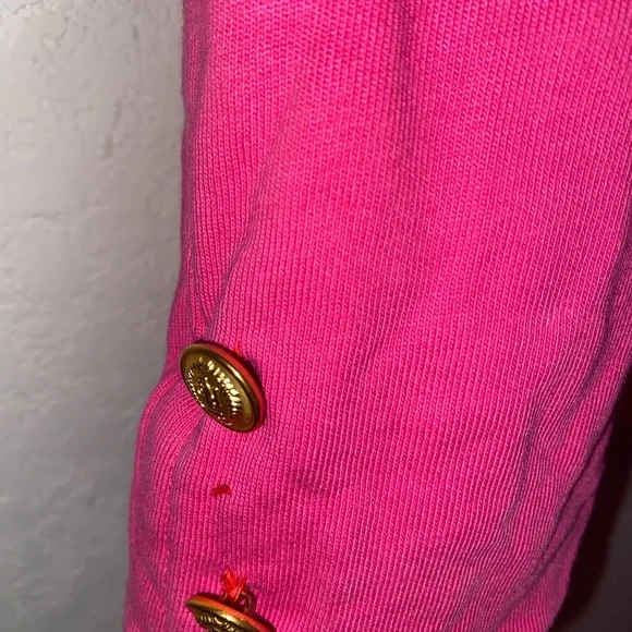 SOLD! Ralph Lauren Sport Jersey Pink Crown Crest Blazer Size 10 - Picture 6 of 9